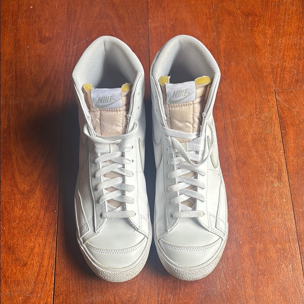 Nike White High-Top Blazers